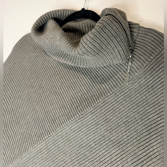 White House Black Market Gray Cowl Neck Sweater - Picture 11 of 16